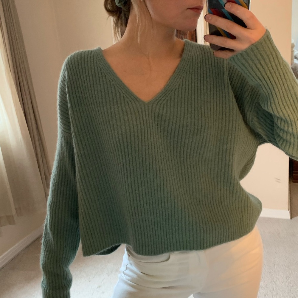 Cozy Green Sweater